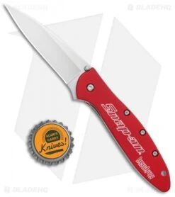 Kershaw Leek Assisted Opening Liner Lock Knife Red Snap On (3" Bead Blast) 9 Kershaw Leek Assisted Opening Liner Lock Knife Red Snap On (3" Bead Blast) -Kershaw Store Kershaw Leek Assited Opening LL Red Snap On BB KS1660RAT BHQ 99879 jr bottlecap
