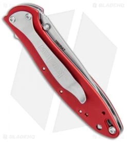 Kershaw Leek Assisted Opening Liner Lock Knife Red Snap On (3" Bead Blast) 8 Kershaw Leek Assisted Opening Liner Lock Knife Red Snap On (3" Bead Blast) -Kershaw Store Kershaw Leek Assited Opening LL Red Snap On BB KS1660RAT BHQ 99879 jr side