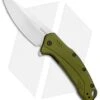 Kershaw Link 20CV Drop Point Knife Olive Al (3.25" Stonewash) 1776OLSW -Kershaw Store Kershaw Link DP Olive Aluminum SW 1776OLSW BHQ 105987 jr 3