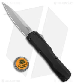 Kershaw Livewire D/A OTF Automatic Knife Black Aluminum (3.4" SW 20CV) 9000 -Kershaw Store Kershaw Livewire 15 Knife OTF Black SW BHQ 178516 jr bottlecap