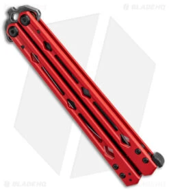 Kershaw Lucha Balisong Butterfly Knife Red (4.5" Blackwash) 5150RDBW -Kershaw Store Kershaw Lucha Balisong Butterfly Red Blackwash 5150RDBW BHQ 117070 jr side