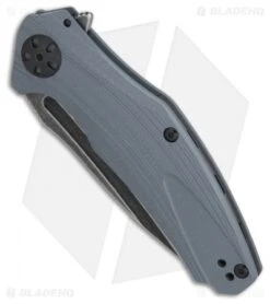 Kershaw Natrix A/O Knife Gray G-10 (3.25" BlackWash) 7007GRYBW -Kershaw Store Kershaw Natrix AO Gray G10 Blackwash BHQ 82057 er spine
