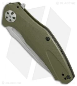 Kershaw Natrix A/O Sub-Frame Lock Knife OD Green G-10 (3.25" Stonewash) 7007OL -Kershaw Store Kershaw Natrix AO OD Green G10 SW BHQ 79760 er spine