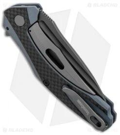 Kershaw Natrix Sub-Frame Lock Knife Blue G-10/Carbon Fiber (3.25" Gray) 7007CF -Kershaw Store Kershaw Natrix Blue G10 CF Gray BHQ 80570 er side