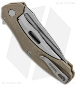 Kershaw Natrix Sub-Frame Lock Knife Tan G-10 (3.25" Stonewash) 7007TAN 8 Kershaw Natrix Sub-Frame Lock Knife Tan G-10 (3.25" Stonewash) 7007TAN -Kershaw Store Kershaw Natrix Sub FL Tan G 10 SW KS7007TAN BHQ 88101 jr side