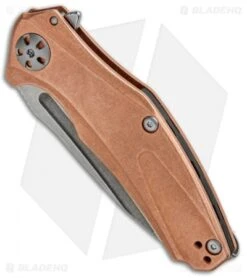 Kershaw Mini Natrix Sub-Frame Lock Knife Copper (2.75" Stonewash) 7006CU -Kershaw Store Kershaw Natrix Sub Frame Copper SW 7006CU BHQ 80567 jr spine
