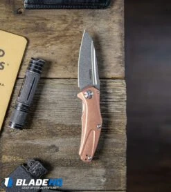 Kershaw Mini Natrix Sub-Frame Lock Knife Copper (2.75" Stonewash) 7006CU -Kershaw Store Kershaw Natrix Sub Frame Lock Knife Copper Stonewash 7006CU BHQ80567 kp wood pocket dump web