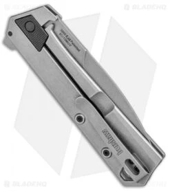 Kershaw Oblivion Assisted Opening Flipper Knife Black GFN (3.5" Stonewash) 3860 -Kershaw Store Kershaw Oblivion Assisted Opening Flipper black GFN SW 3860 BHQ 94079 jr side