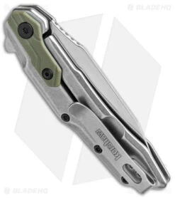 Kershaw Salvage Reverse Tanto Spring Assisted Knife Steel/GFN (2.9" SW) 1369 8 Kershaw Salvage Reverse Tanto Spring Assisted Knife Steel/GFN (2.9" SW) 1369 -Kershaw Store Kershaw Salvage Reverse Tanto SA Steel Green GFN SW BHQ 139779 jr side