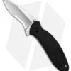 Kershaw Scallion Assisted Opening Knife Black GFN (2.25" Bead Blast Serr) 1620ST -Kershaw Store Kershaw Scallion Assisted Opening Knife Black GFN 2in Bead Blast Serr BHQ 6782 td
