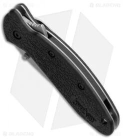Kershaw Scallion Assisted Opening Knife Black GRN (2.25" Bead Blast) 1620 -Kershaw Store Kershaw Scallion Black GFN BB 1620 BHQ 0082 jr spine