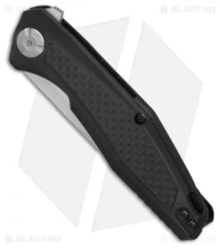 Kershaw Sinkevich Atmos Liner Lock Knife Black G-10/Carbon Fiber (3" Satin) 4037 -Kershaw Store Kershaw Sinkevich Atoms Black G10 CF satin BHQ 80582 er spine