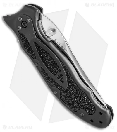 Kershaw Steven Seagal 1680ST Liner Lock Knife Ray Skin (3.5" Polish Serr) XXXX 5 Kershaw Steven Seagal 1680ST Liner Lock Knife Ray Skin (3.5" Polish Serr) XXXX - Image 3