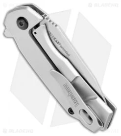 Kershaw Valve Frame Lock Knife Bead Blast Stainless Steel (2.25" Stonewash) 1375 -Kershaw Store Kershaw Valve FL BB SS SW 1375 BHQ 106041 jr side