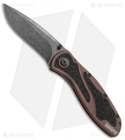 Kershaw Blur Assisted Opening Knife Brown (BlackWash Elmax) 1670BWBR 3 Kershaw Blur Assisted Opening Knife Brown (BlackWash Elmax) 1670BWBR