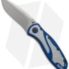 Kershaw Blur Assisted Opening Knife Blue/Twill (3.375" Stonewash) 1670NBS30V 1 Kershaw Blur Assisted Opening Knife Blue/Twill (3.375" Stonewash) 1670NBS30V -Kershaw Store kershaw 1670nbs30v blur blue g10 twill navy