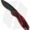 Kershaw Blur Assisted Opening Knife Red (3.375" Black Serr) 1670RDBLKST -Kershaw Store kershaw 1670rdblkst blur red black folder