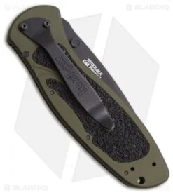 Kershaw Blur Assisted Opening Knife Olive (3.375" Black) 1670OLBLK 5 Kershaw Blur Assisted Opening Knife Olive (3.375" Black) 1670OLBLK -Kershaw Store kershaw blur 16700lblk back