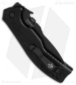 Kershaw Emerson CQC-8K Tanto Liner Lock Knife (3.5" Black) 6044TBLK 5 Kershaw Emerson CQC-8K Tanto Liner Lock Knife (3.5" Black) 6044TBLK -Kershaw Store kershaw cqc bk 6044tblk side