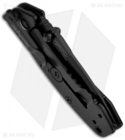 Kershaw Cryo Assisted Opening Knife (2.75" Black Serr) 1555BLKST -Kershaw Store kershaw cryo 1555blk side