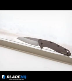 Kershaw Dividend Assisted Opening Knife Gray Aluminum (3" Stonewash) 1812GRY -Kershaw Store kershaw divdend grey 1812gry BHQ 52171 dl