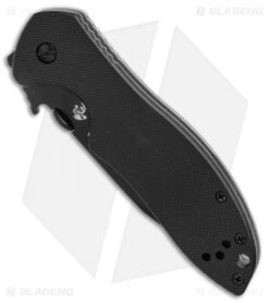 Kershaw Emerson CQC-7K Tanto Knife Black G-10 (3.25" Black) 6034TBLK -Kershaw Store kershaw emerson CQC 7K tanto black G10 KS6034TBLK BHQ 49615 er spine