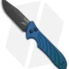Kershaw Emerson Launch 5 Automatic Knife Blue Aluminum (3.4" Black) 7600BLUBLK -Kershaw Store kershaw emerson launch 5 blue ker7600blublk BHQ 37457 jr