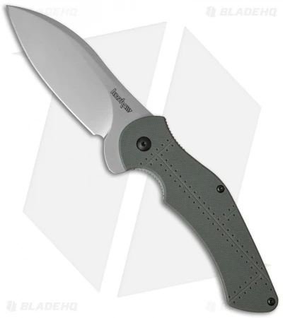 Kershaw Junkyard Dog II Liner Lock Knife Gray G-10 (3.75" Bead Blast) 1725 3 Kershaw Junkyard Dog II Liner Lock Knife Gray G-10 (3.75" Bead Blast) 1725