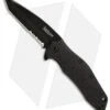 Kershaw Kuro Tanto Assisted Opening Knife (3.125" Black Serr) 1835TBLKST -Kershaw Store kershaw kuro 1835tblkst