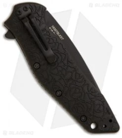 Kershaw Kuro Tanto Assisted Opening Knife (3.125" Black Serr) 1835TBLKST -Kershaw Store kershaw kuro 1835tblkst back