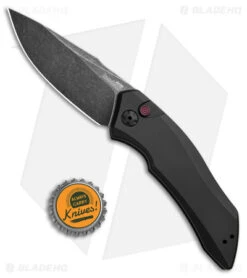 Kershaw Launch 1 Automatic Knife Black Aluminum (3.4" BlackWash) 7100BW -Kershaw Store kershaw launch 1 blackwash 7100BW BHQ 27374 jr bottlecap
