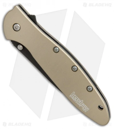 Kershaw Leek Assisted Opening Knife Desert Sand (3" Black) 1660DSBLK 4 Kershaw Leek Assisted Opening Knife Desert Sand (3" Black) 1660DSBLK - Image 2